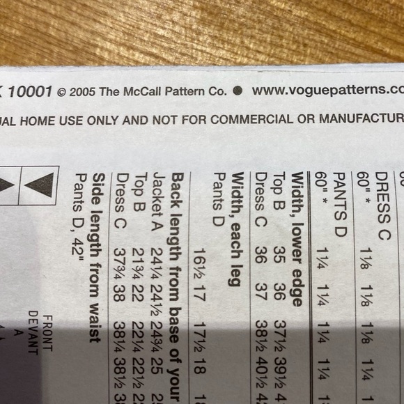 🪡 VOGUE Easy Options Misses’ Jacket, Top, Dress and Pants Sewing Pattern V8138 - Picture 4 of 7